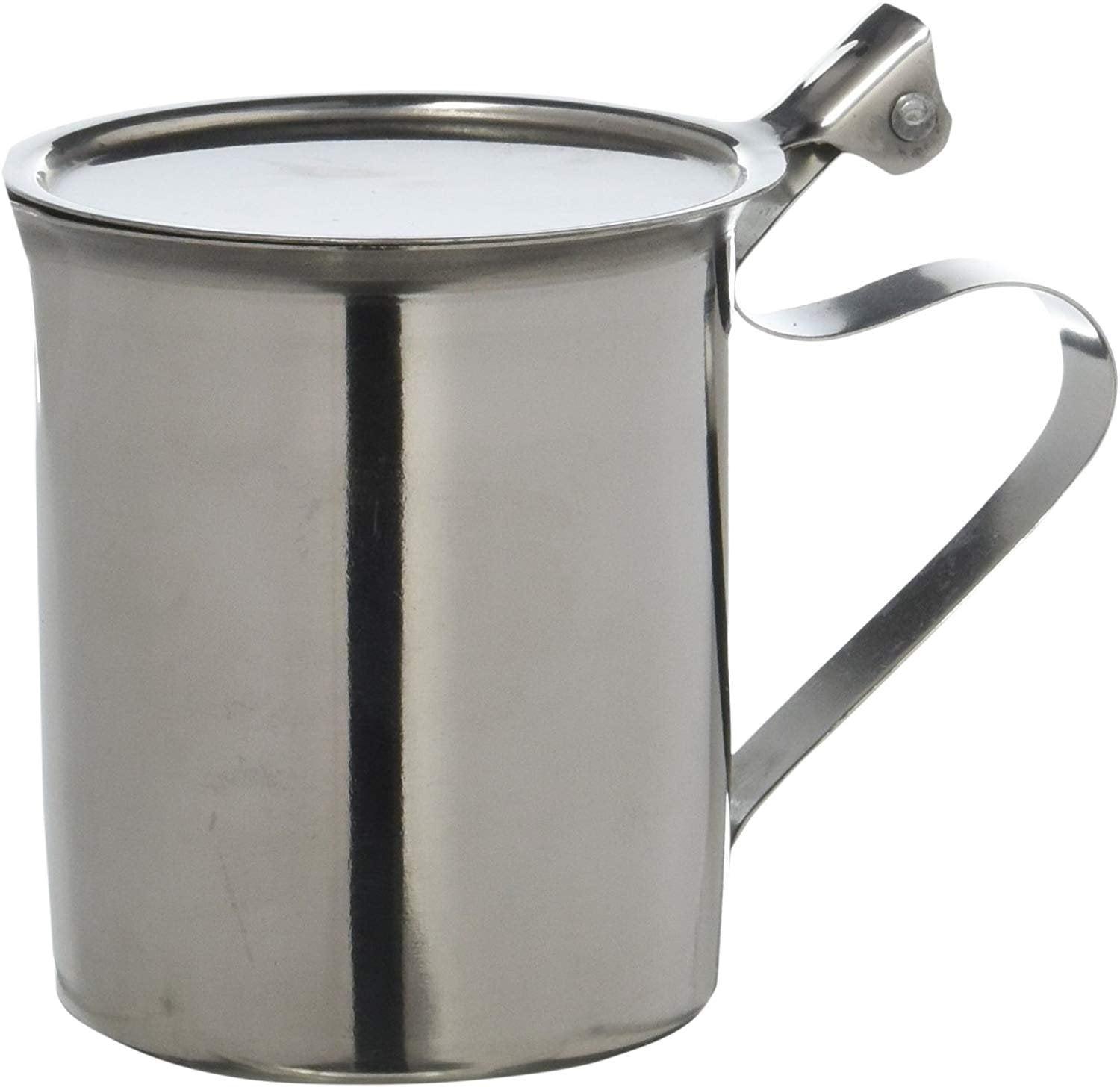 Winco Creamer Server, with Cover, Stainless Steel, 10 oz