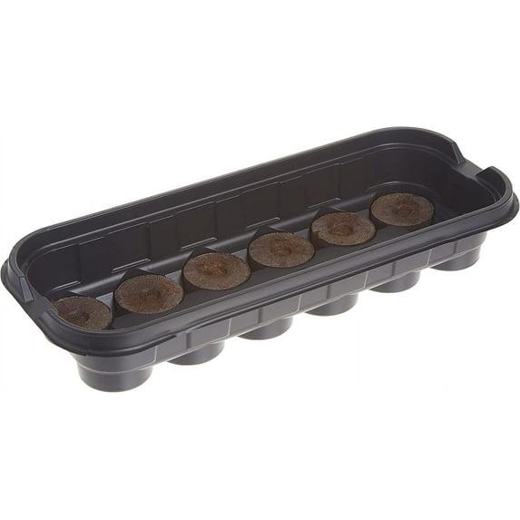 Jiffy 12 Cell Windowsill Greenhouse Seed Starting Kit with 36mm Peat Pellets