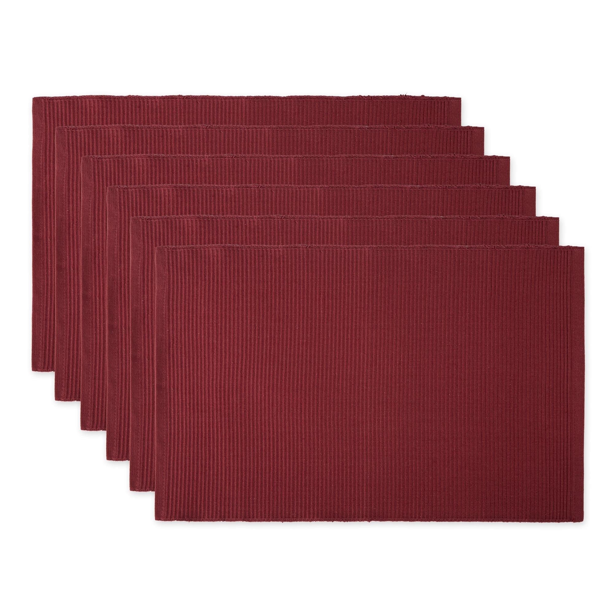 Wine Ribbed Placemat (Set of 6)