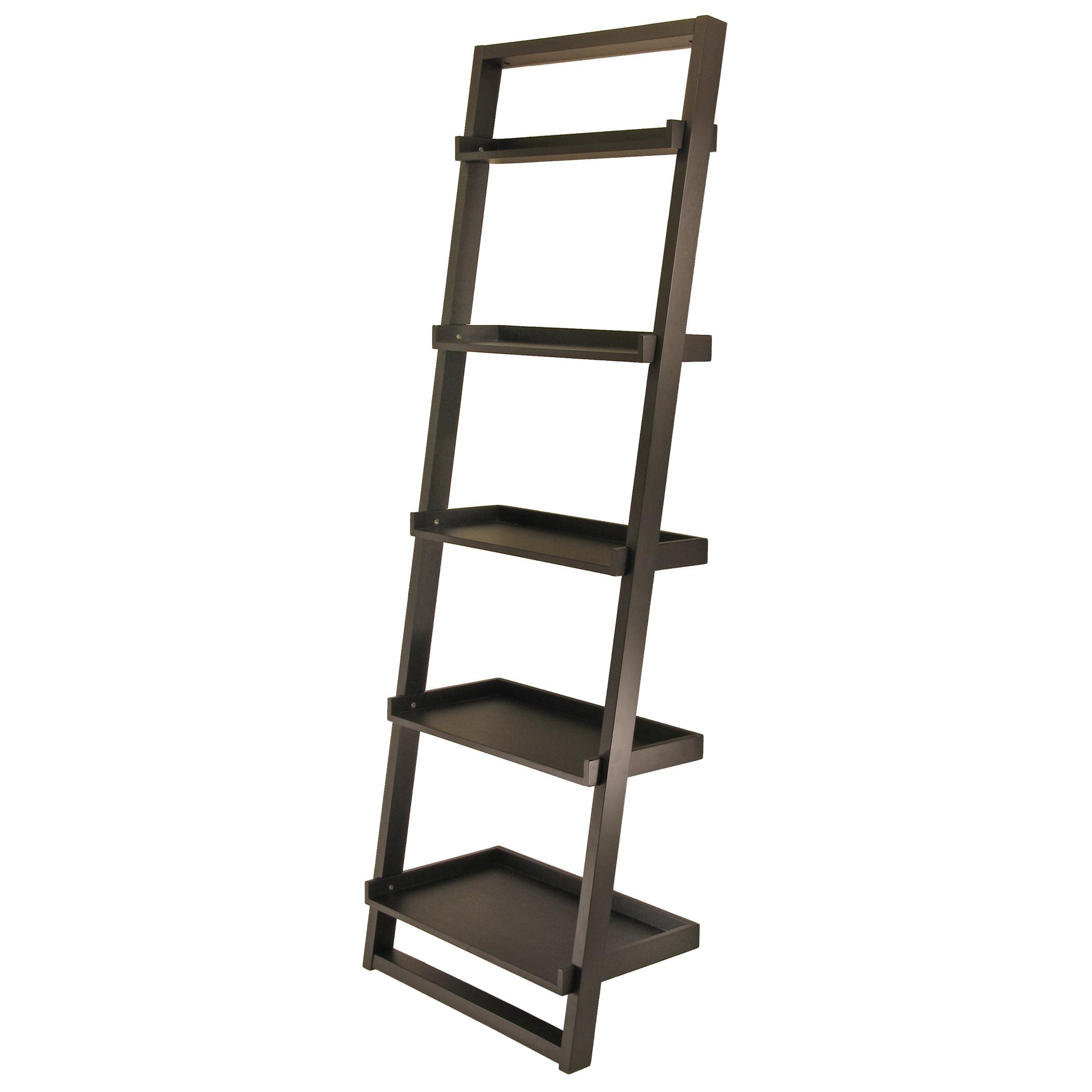 74.65&#34; Bailey Leaning Shelf Black Finish - Winsome