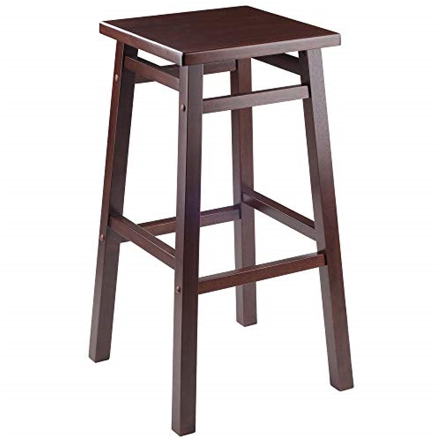 Transitional Walnut Wood Carter Bar Stool 29" Height