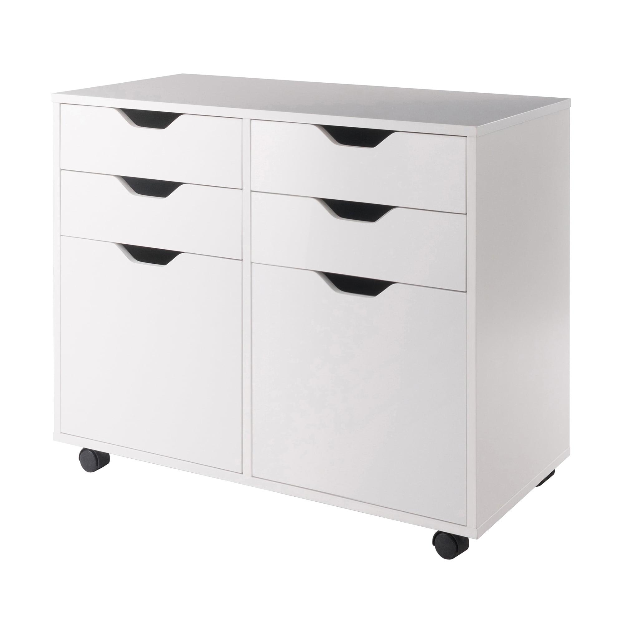 Halifax 2 Sections Mobile Storage Cabinet - Winsome