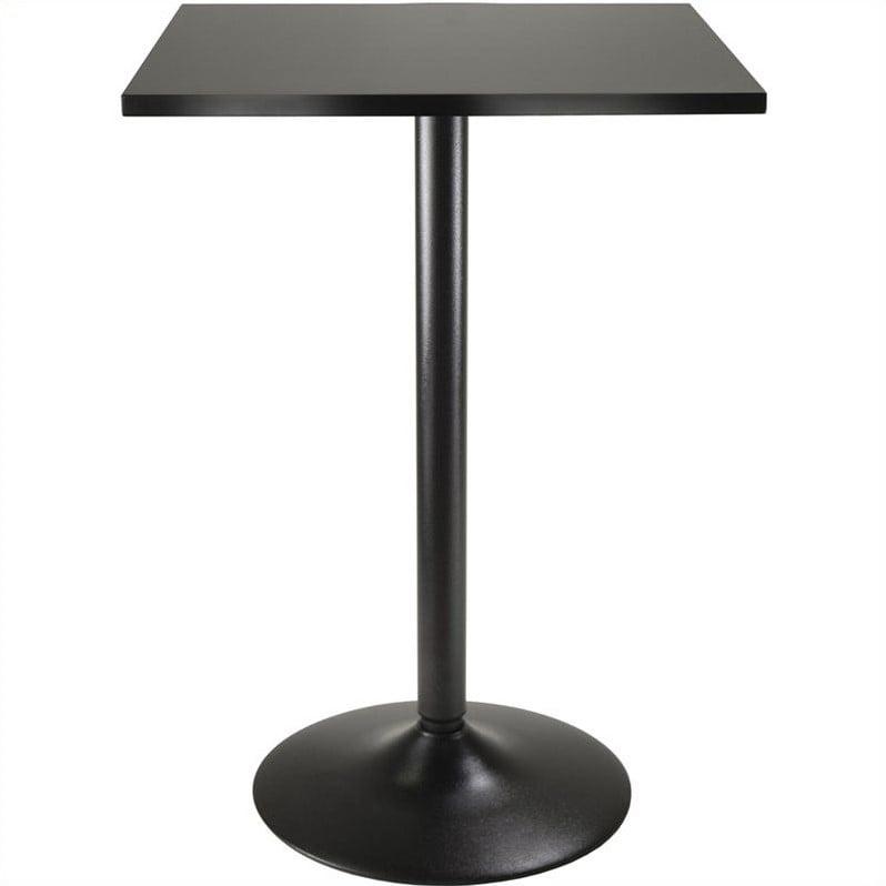 Obsidian Counter Height Pub Table Wood/Black - Winsome