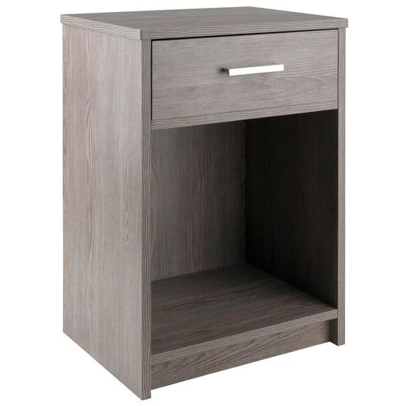 Rennick Accent Table Ash Gray - Winsome: Sturdy Side Storage, Home Office Compatible