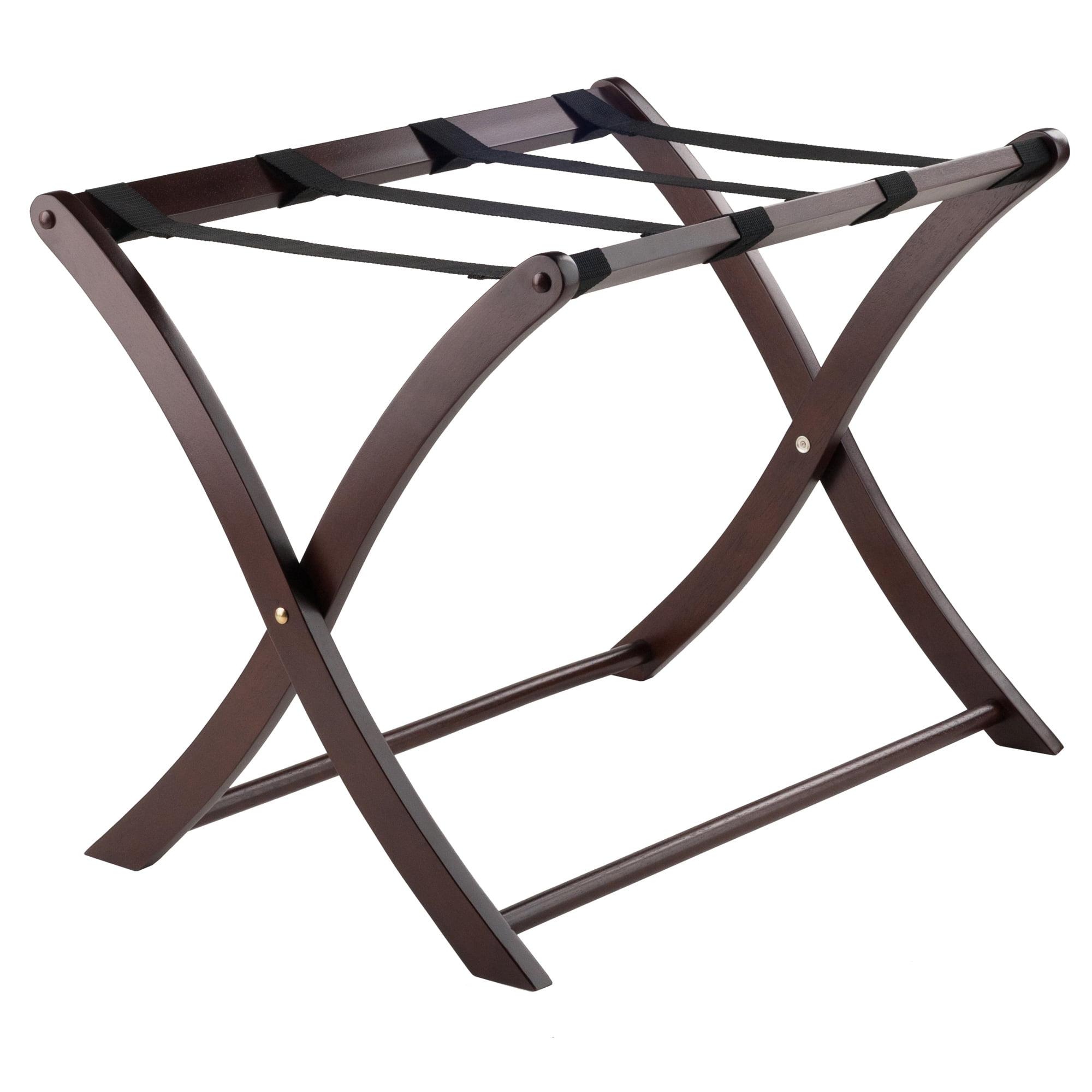 Scarlett Cappuccino Solid Wood Foldable Luggage Rack