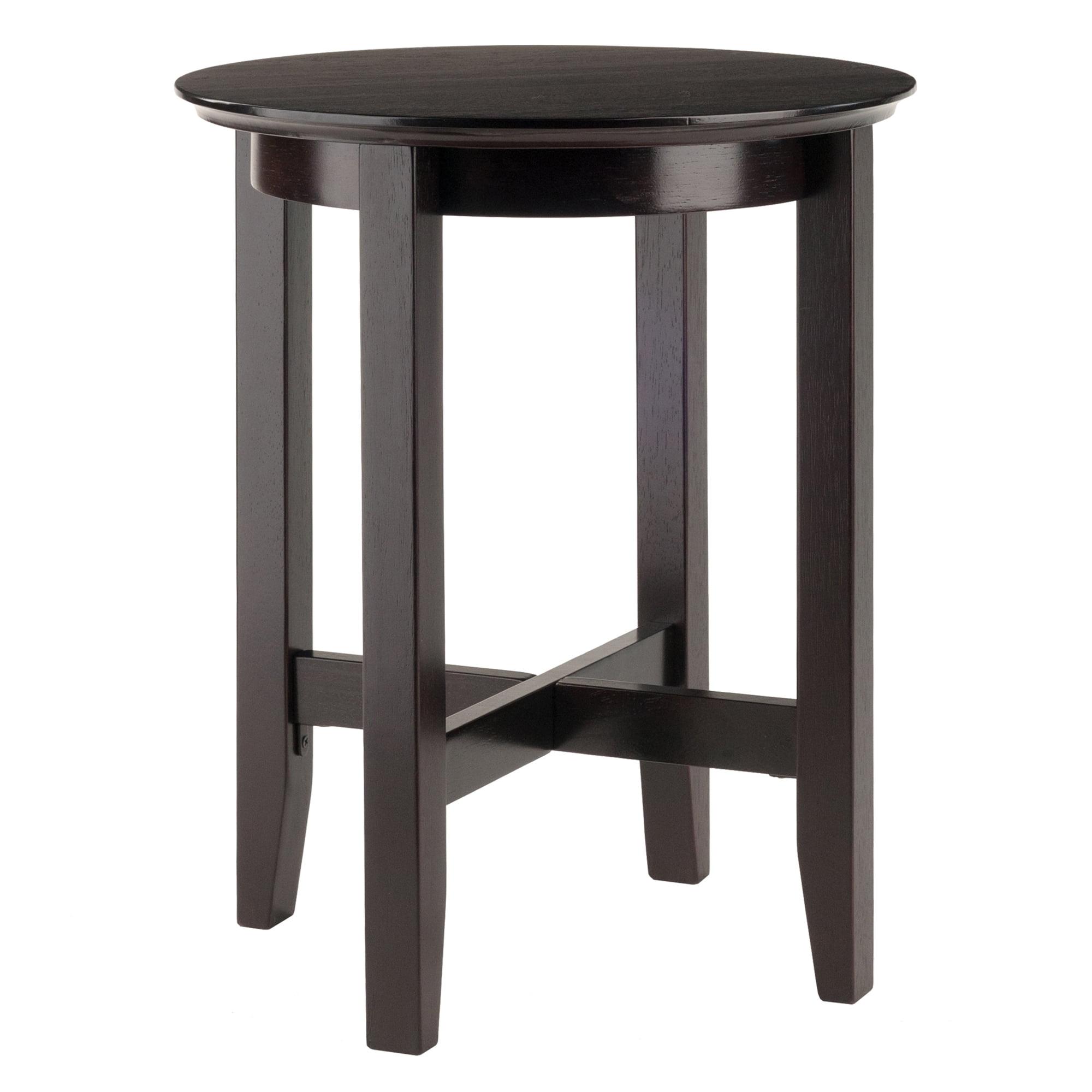 Toby End Table Espresso - Winsome: Solid Wood, Shaker-Style Legs, Bedroom & Den Use