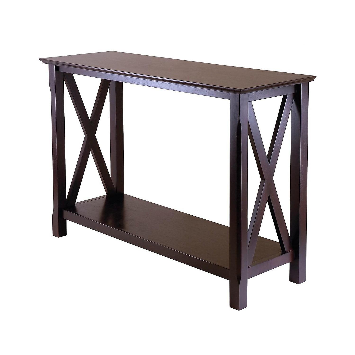 Cappuccino Elegance 45" Wood Composite Console Table with Storage