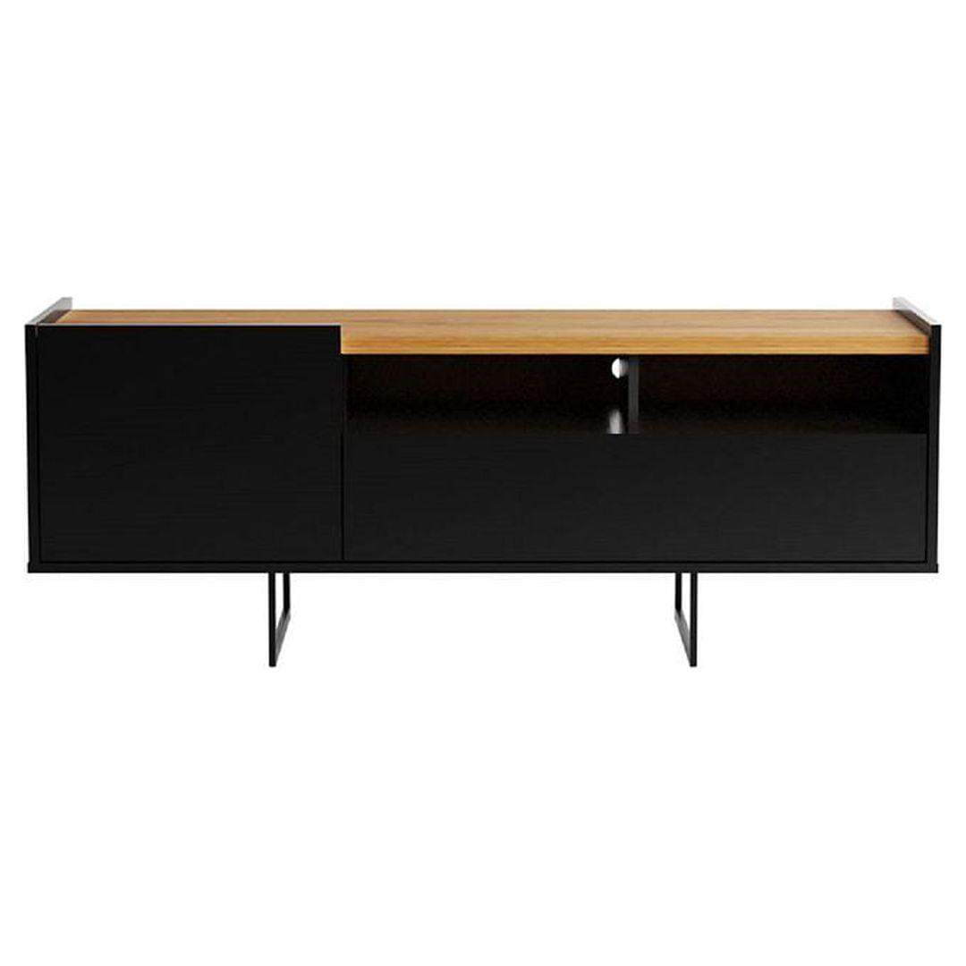 Winston Black and Cinnamon TV Stand with Cabinet