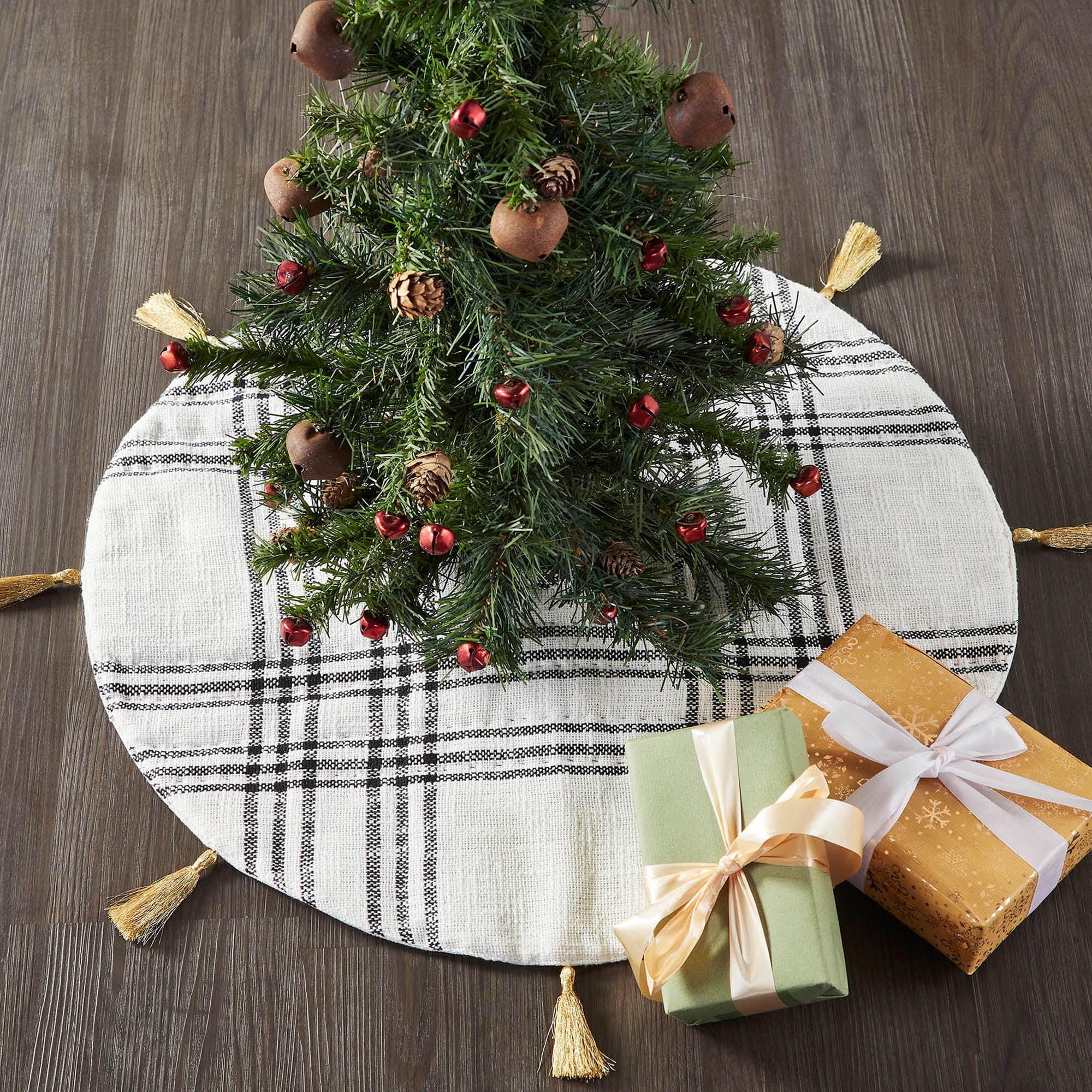 VHC Brands Plaid Cotton Tree Skirt