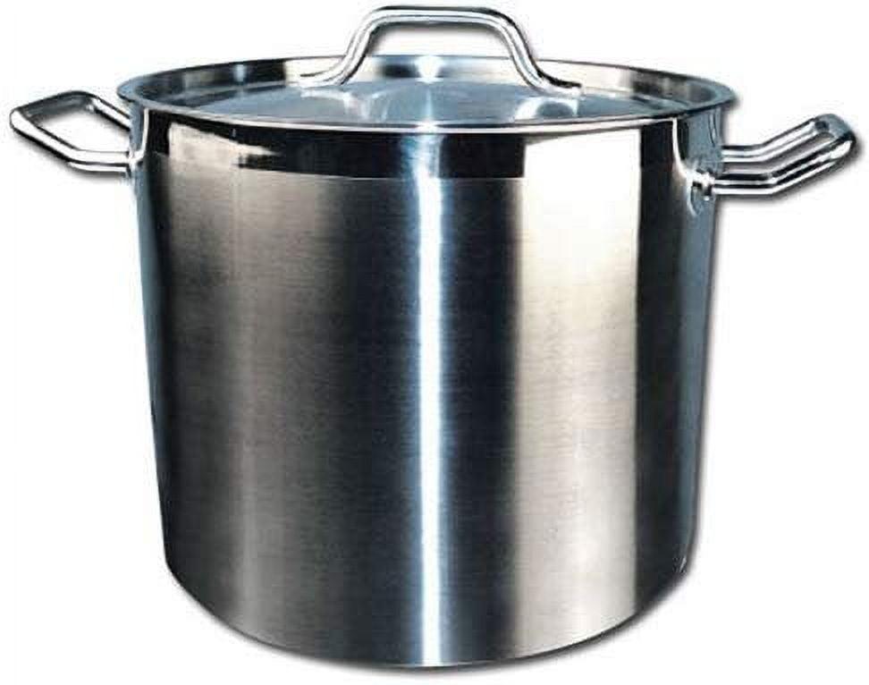 24 Quart Stainless Steel Stock Pot with Lid