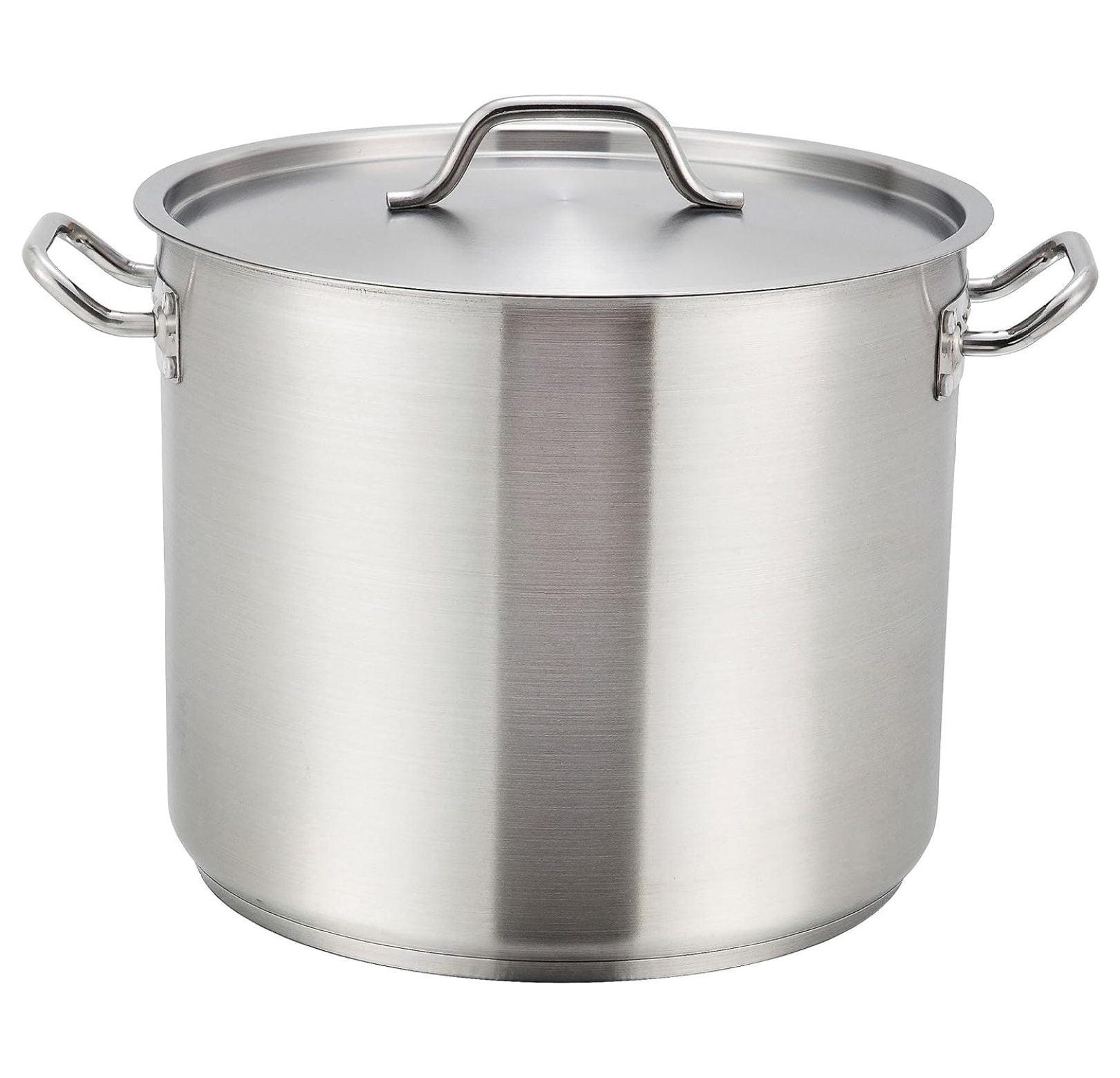 Winco Stock Pot with Cover, Stainless Steel