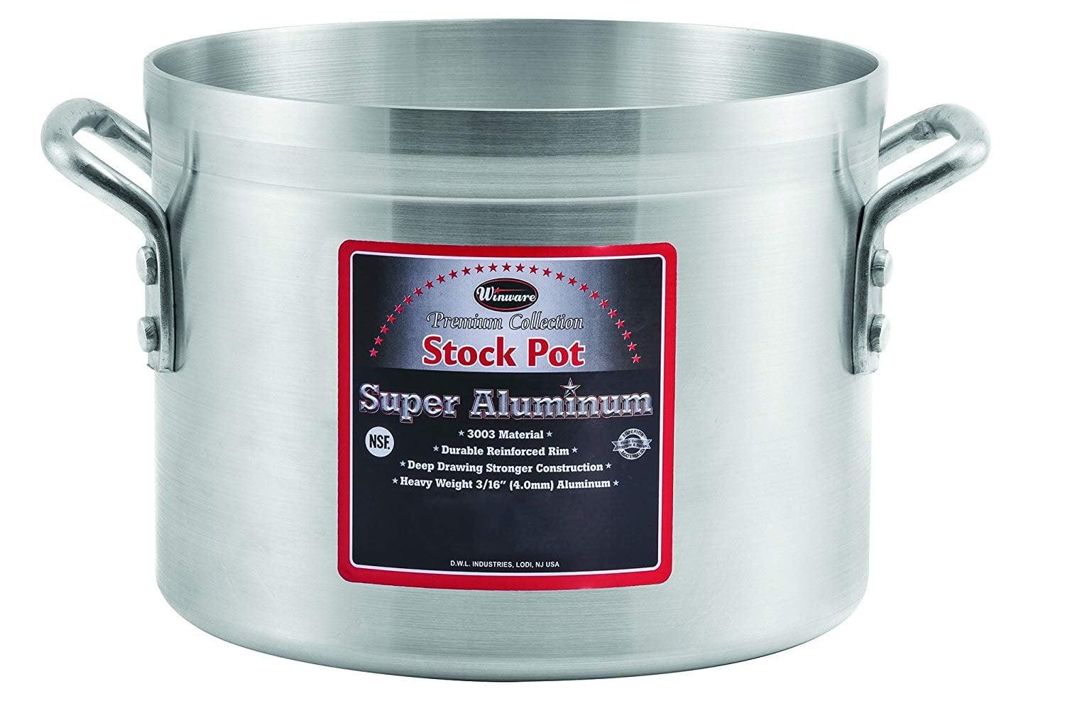 Winco Super Aluminum Stock Pot, 4 mm