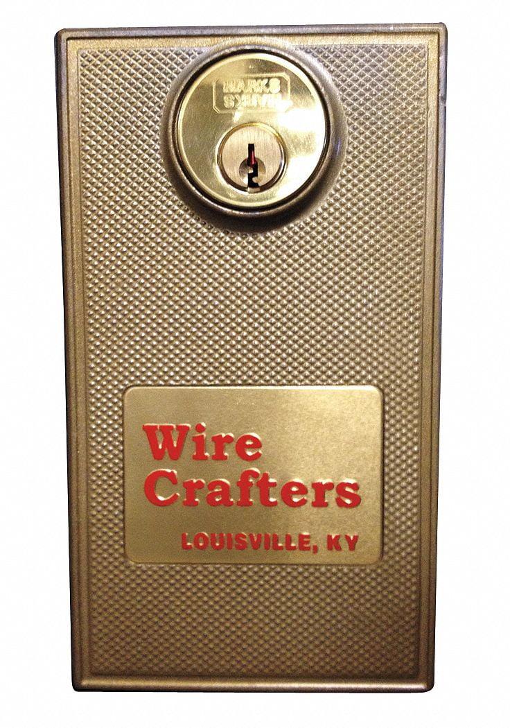 WireCrafters Steel Hinged Door Lock with Keyed Alike Cylinder