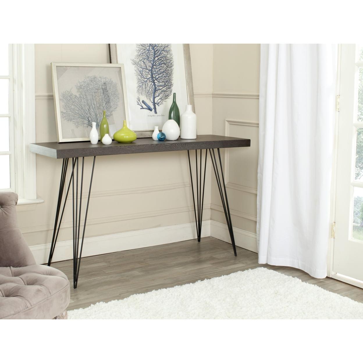 Wolcott Retro Mid Century Lacquer Console Table  - Safavieh