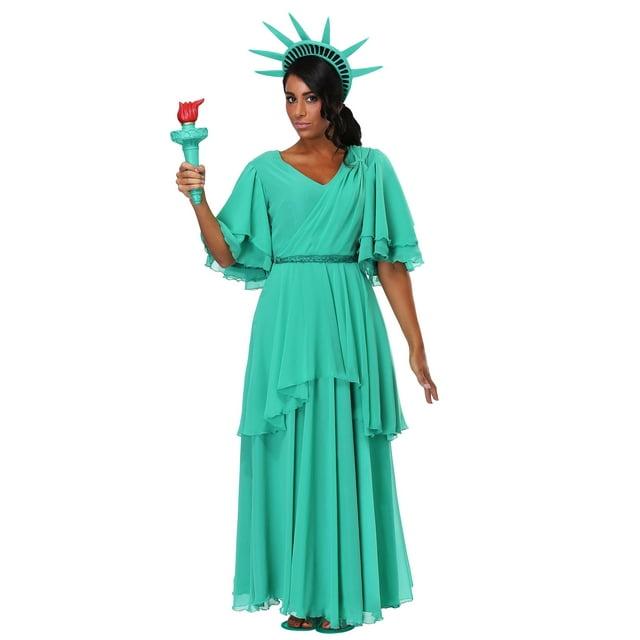 HalloweenCostumes.com X Large Women Women's Statue of Liberty Costume, Blue