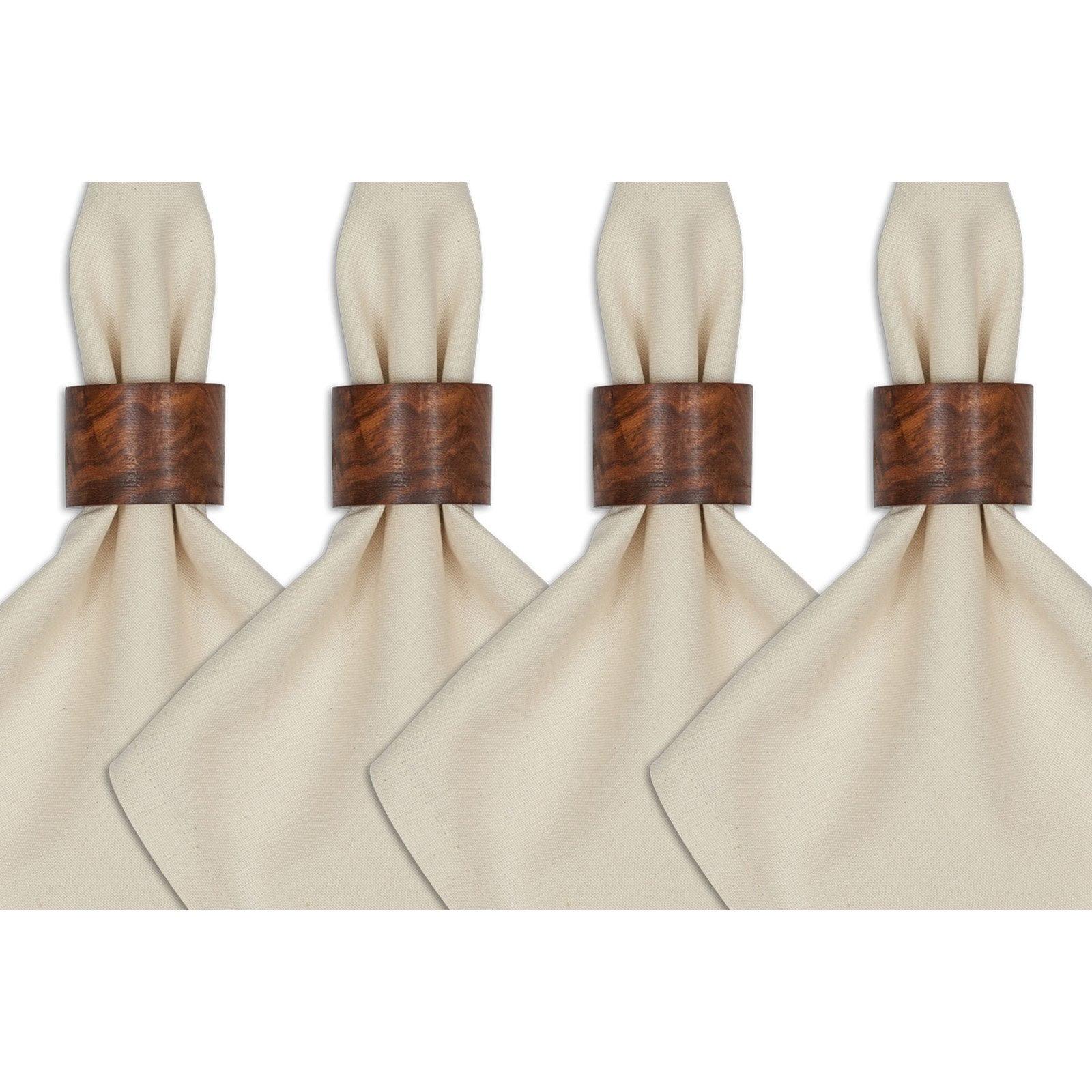 Wood Band Napkin Ring (Set of 4)