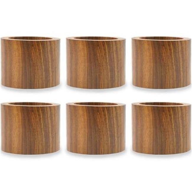 Wood Band Napkin Ring Set of 6