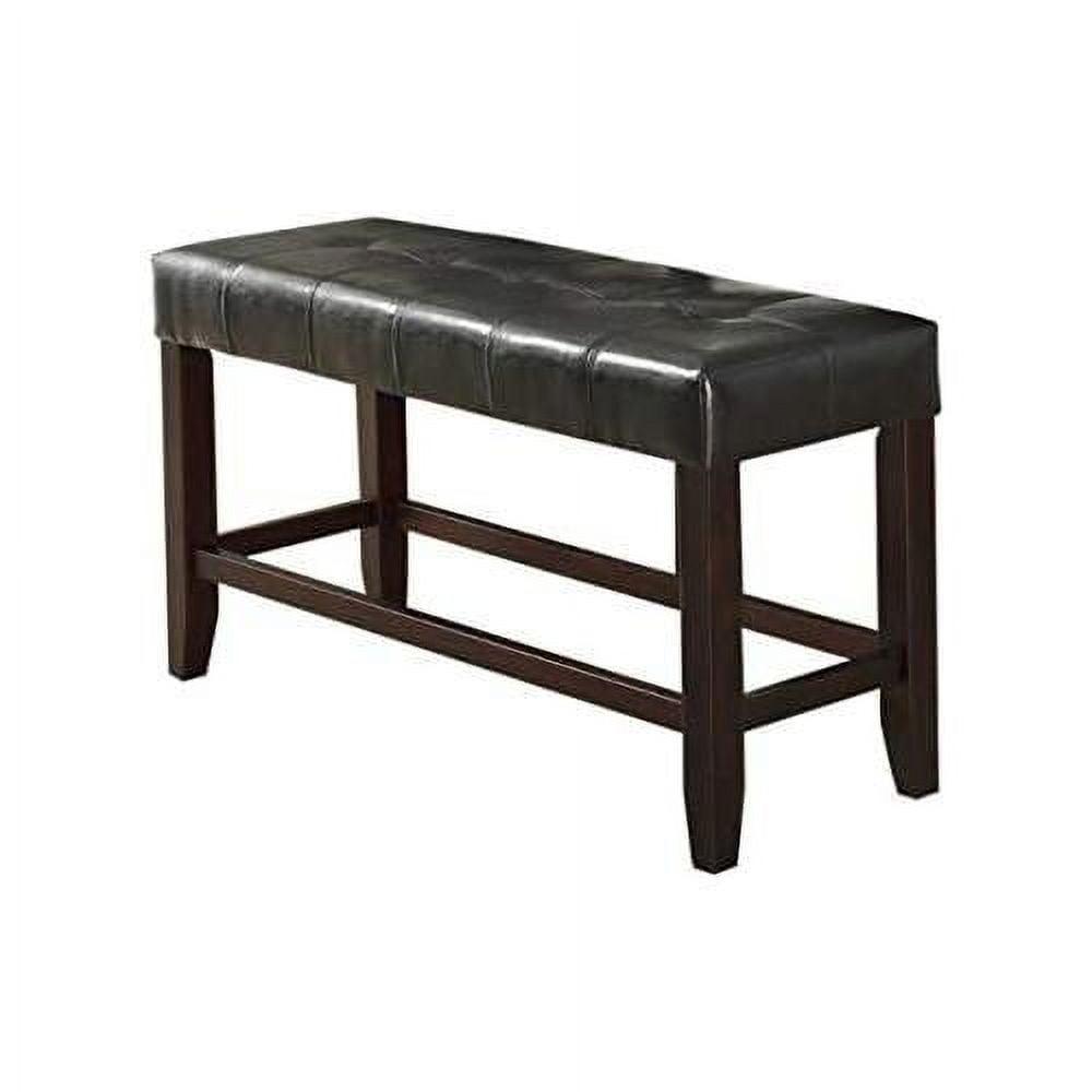 Faux Leather Upholstered Bench