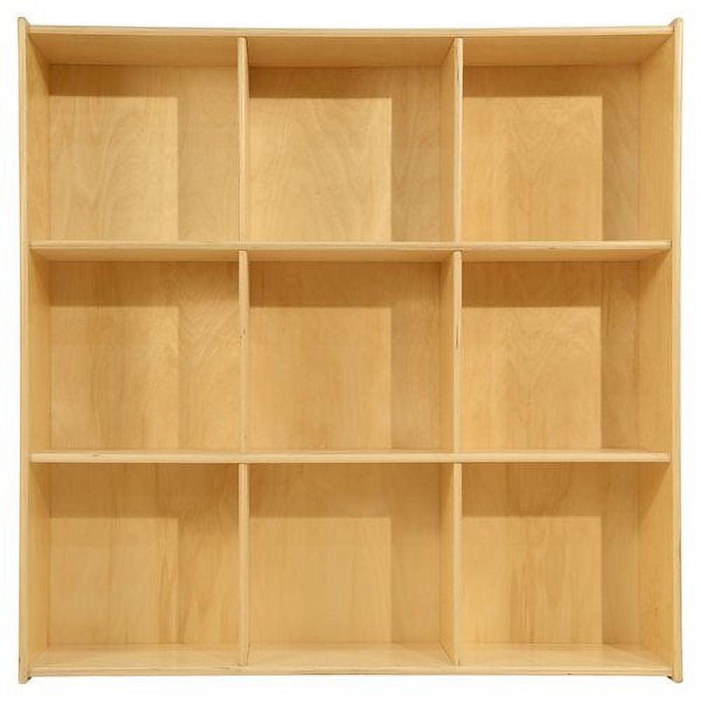 Natural Baltic Birch 9-Cubby Kids Storage Organizer