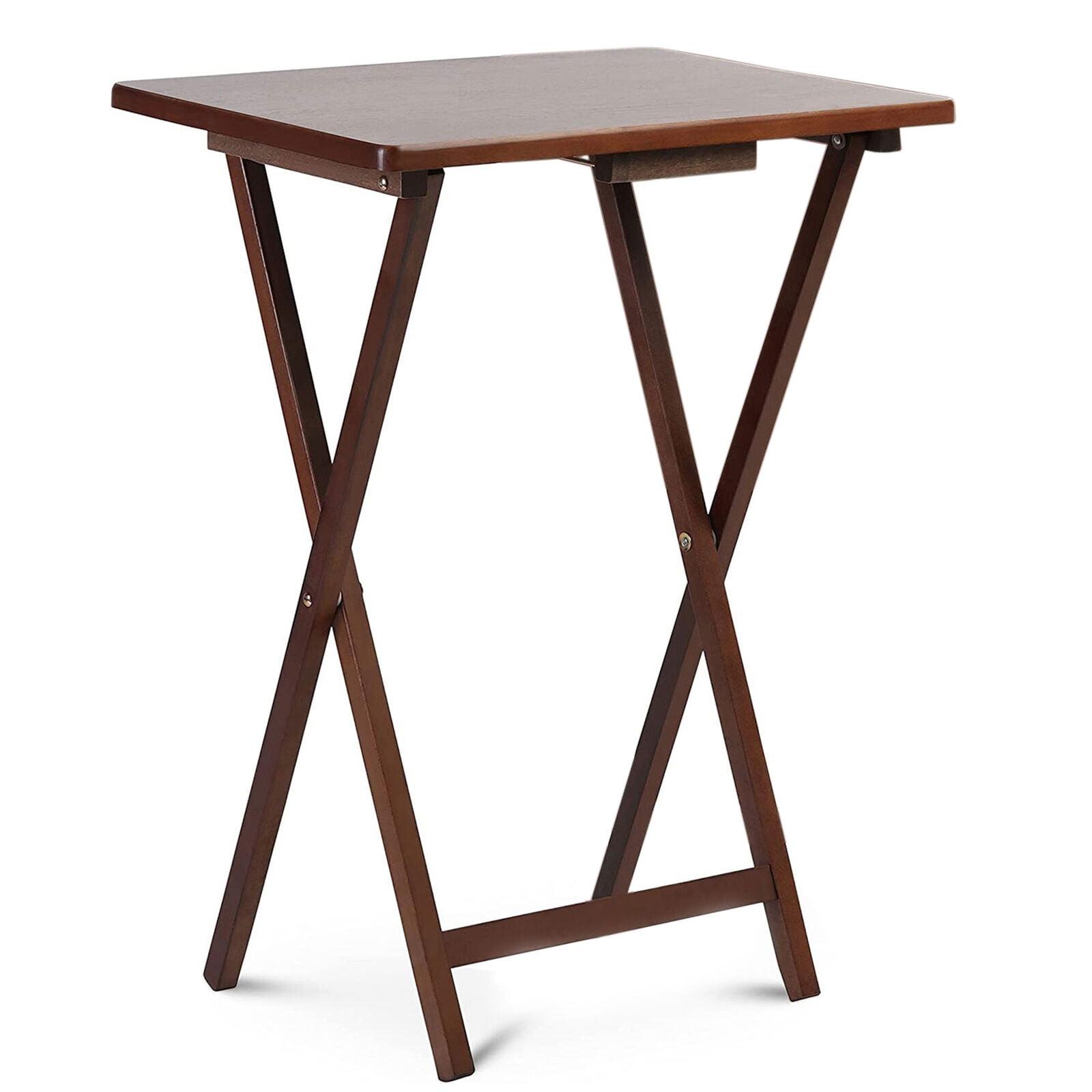 19.09'' Solid Wood Rectangular Portable Folding Table