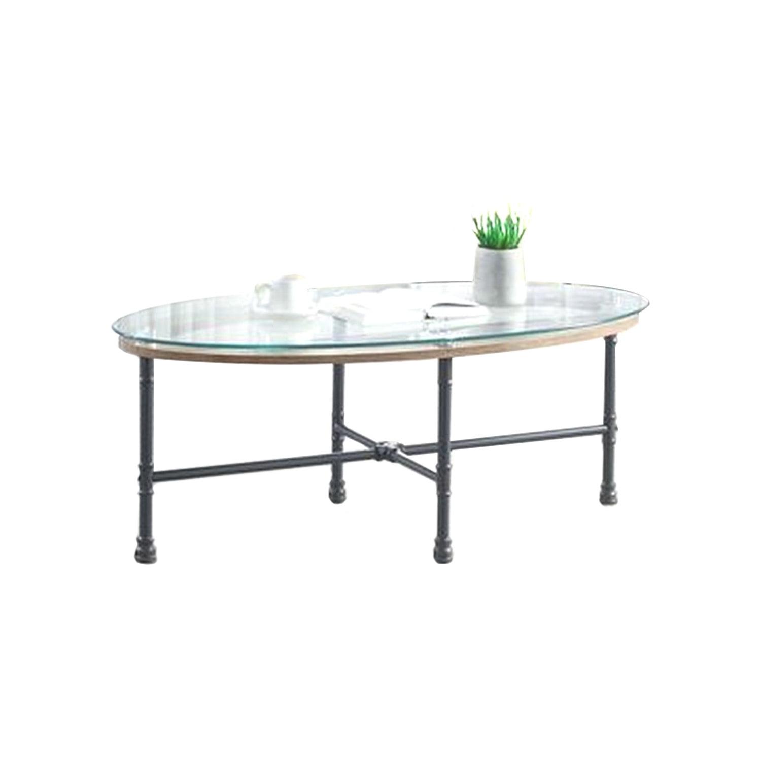 Whitingham Glass Top Coffee Table