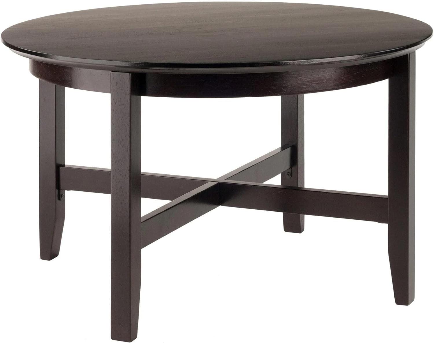 Toby Espresso Medium Wood Round Coffee Table