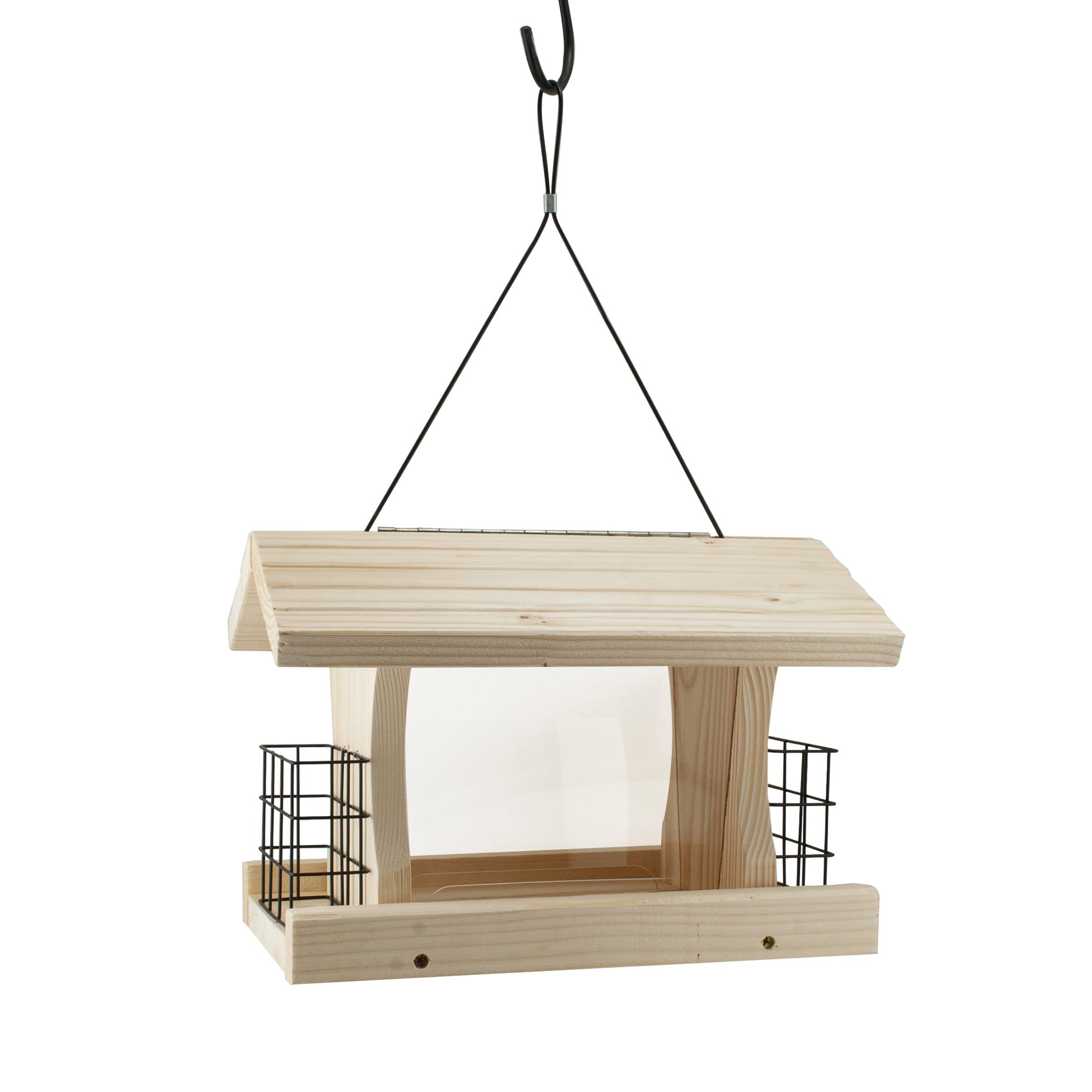 Woodlink Wood Hanging Hopper Bird Feeder