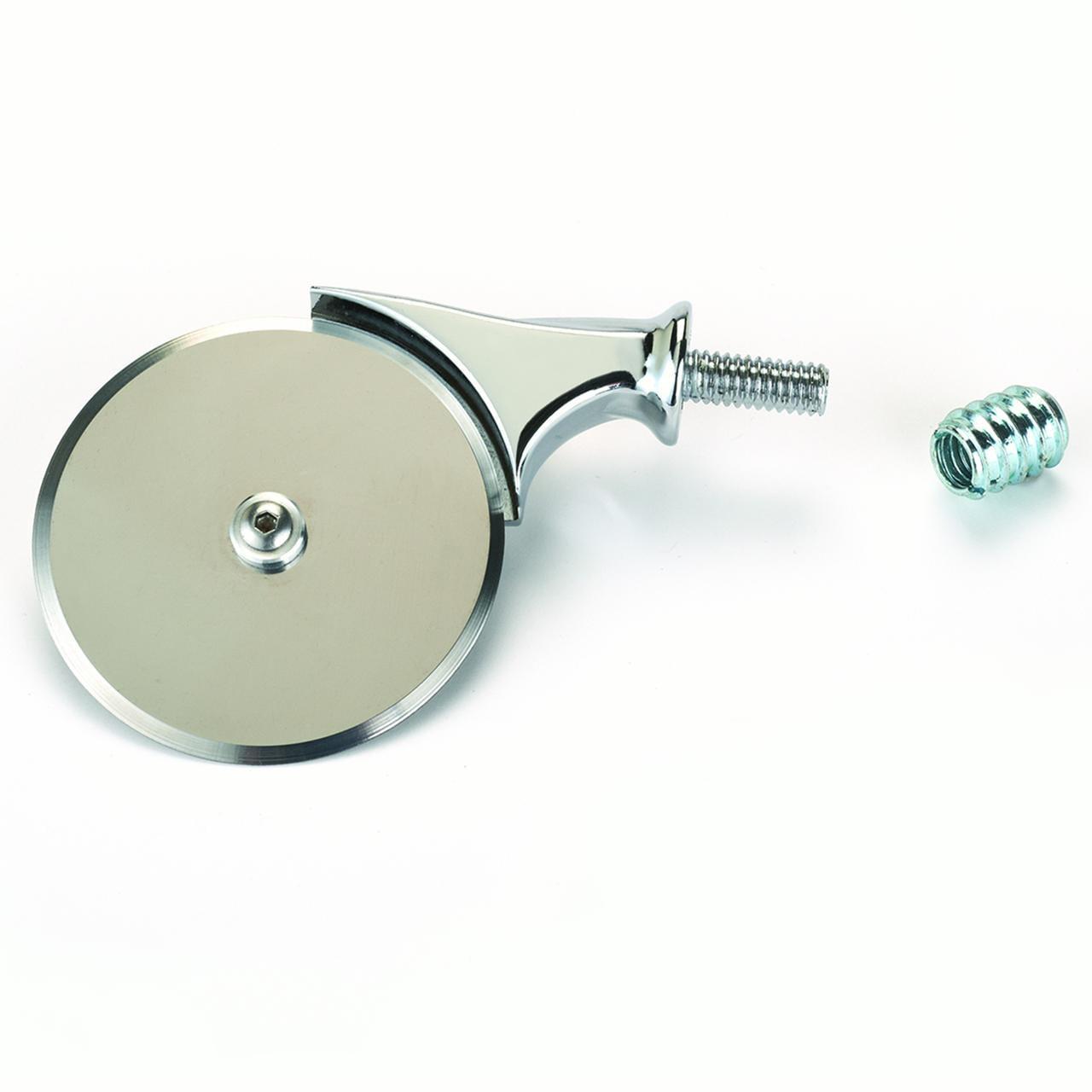 WOODRIVER Project Kit - 2-1/2" Miniature Pizza Cutter, Chrome