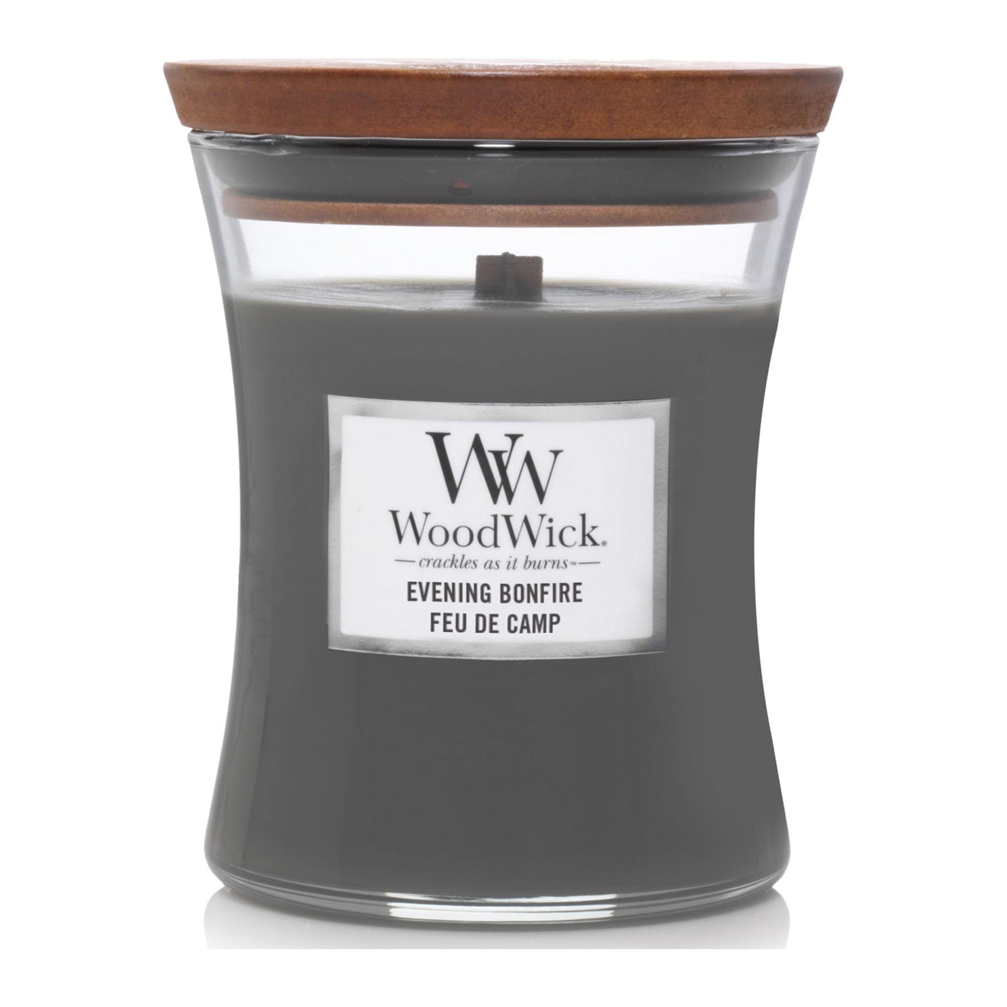 WoodWick Evening Bonfire- Medium Hourglass candle