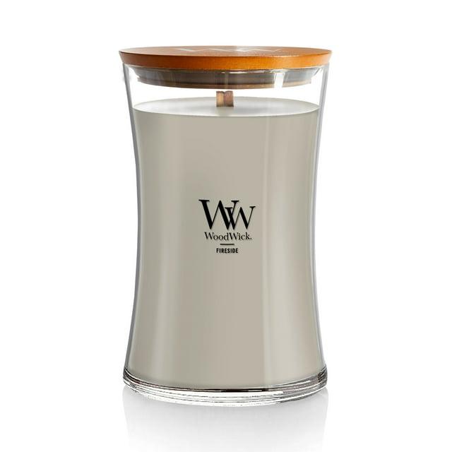 Woodwick Large Hourglass Candle, Fireside, 21.5 oz.