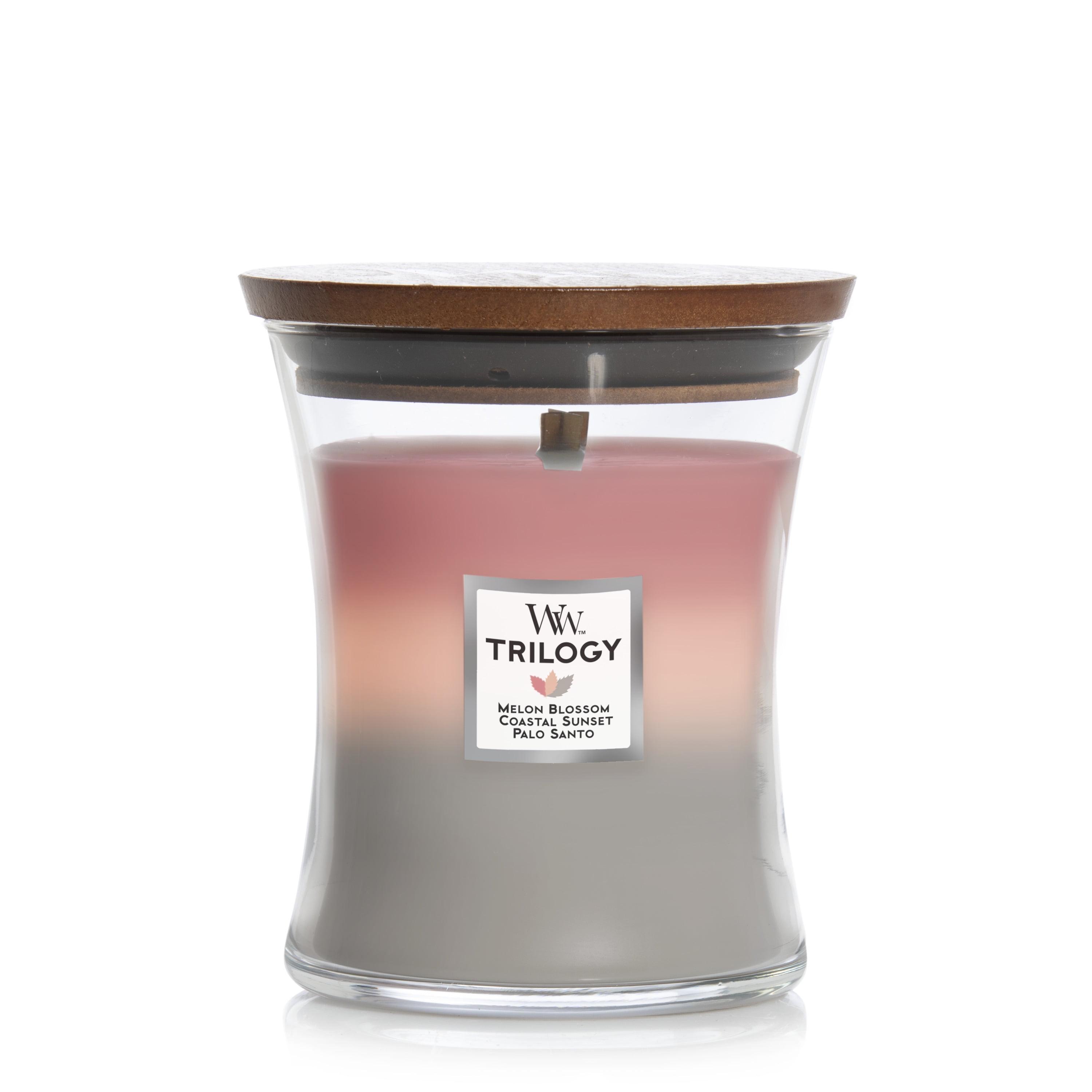 WoodWick Medium Hourglass Trilogy Scented Candle, Shorleine, 9.7 oz