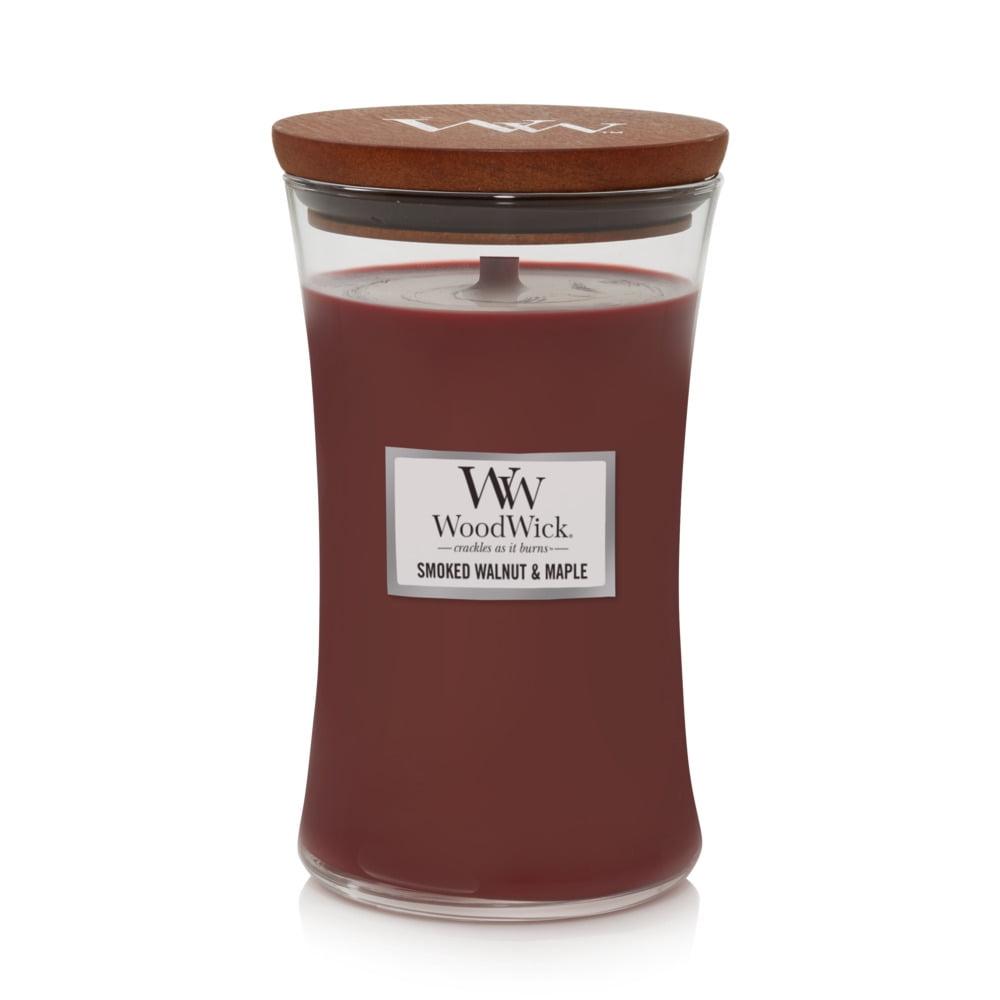 Large Brown Soy Jar Candle with Smoked Walnut & Maple Scent