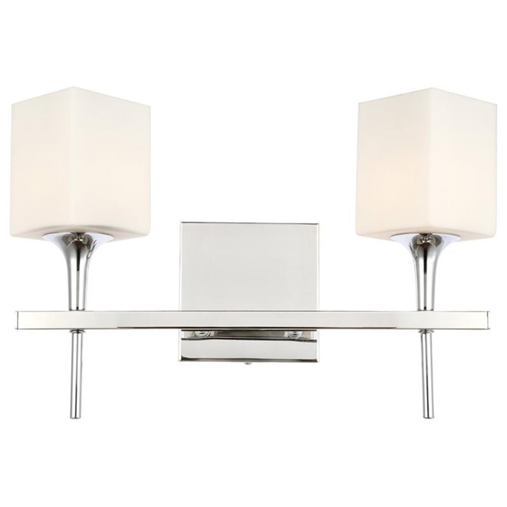 Woodbridge Lighting Chelsea 2Lt Glass LED Bath Light in Chrome/Opal