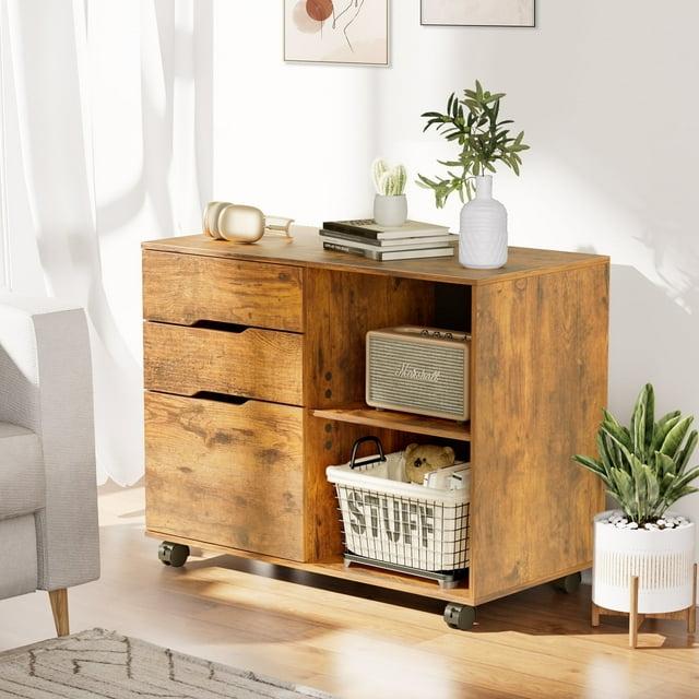 Hokku Designs Corwynn 31.3'' Wide 3 -Drawer Mobile File Cabinet