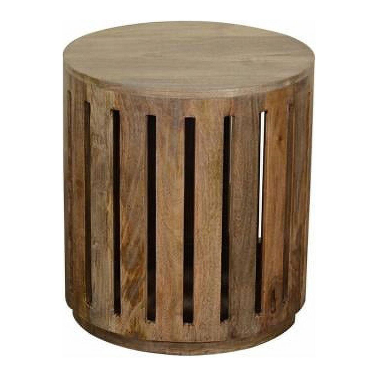 Eco-Friendly Mango Wood Round Accent Table