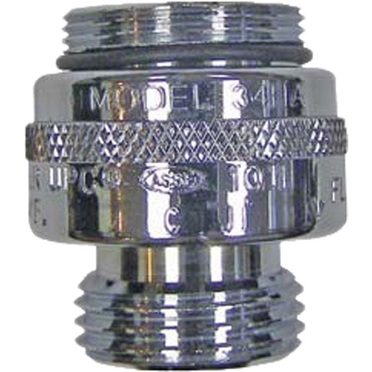 Chrome Brass Single-Check Vacuum Breaker for Hose Connections