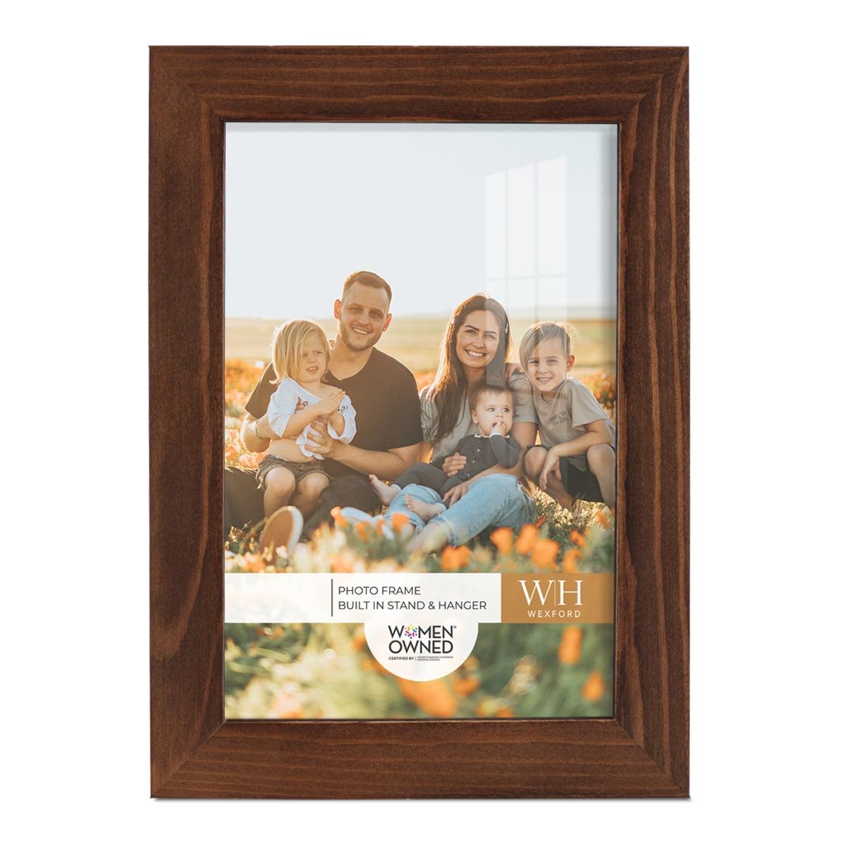 Chestnut 5x7 Matte Wood Picture Frame with Glass Cover