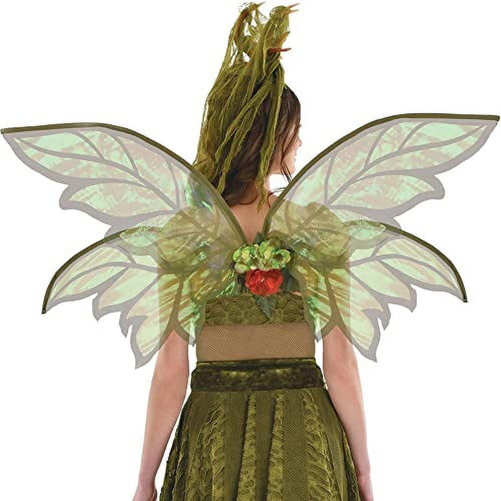 Woodland Fairy Wings - 32" x 38.37" | Polyester | Green | 1 Pc.