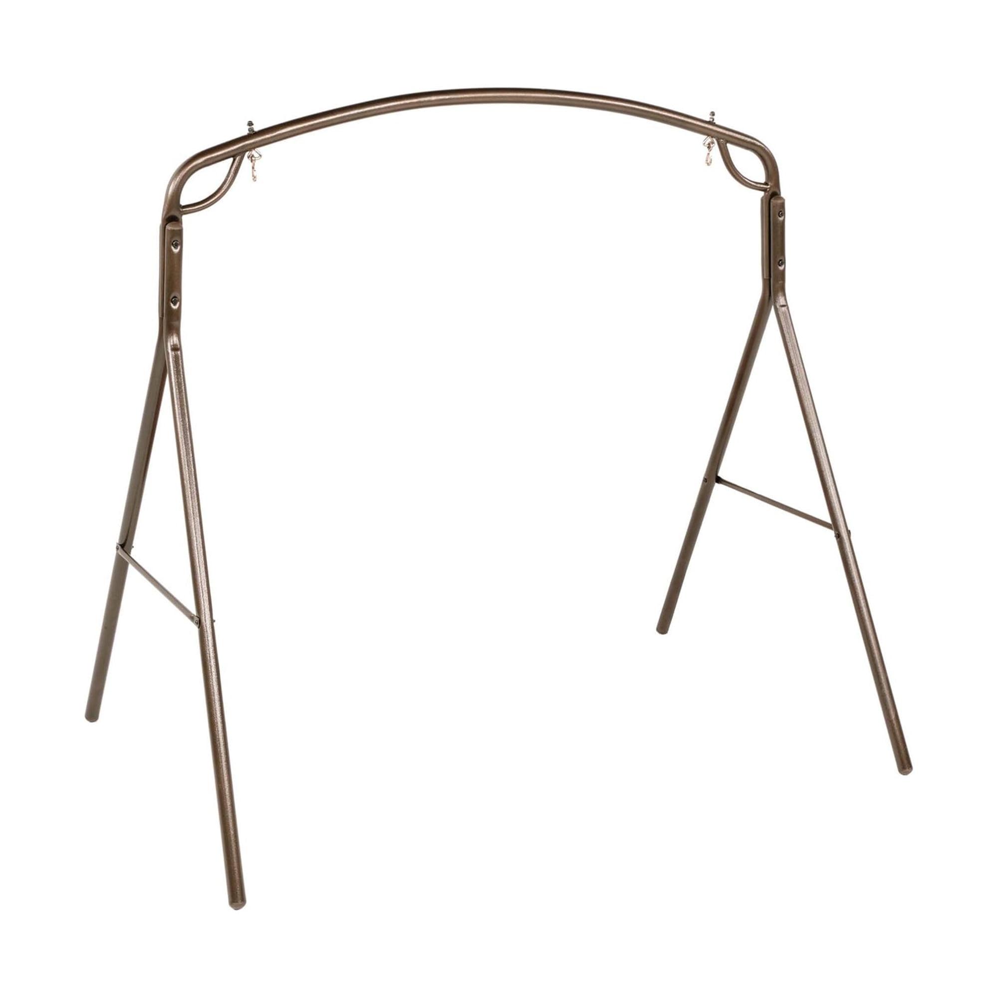 Woodlawn Easy to Assemble Patio Swing Frame with Steel Tubing and Powder Coated Finish for Garden, Lawn, Patio, and Porch Swings, Bronze