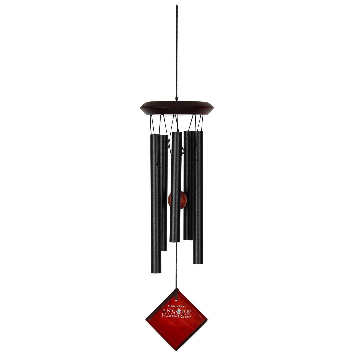 Woodstock Black Aluminum 17'' Wind Chime