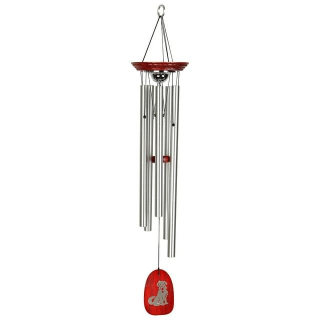 Woodstock Windchimes Pet Memorial Chime Dog, Wind Chimes For Outside, Wind Chimes For Garden, Patio, and Outdoor Decor, 24"L