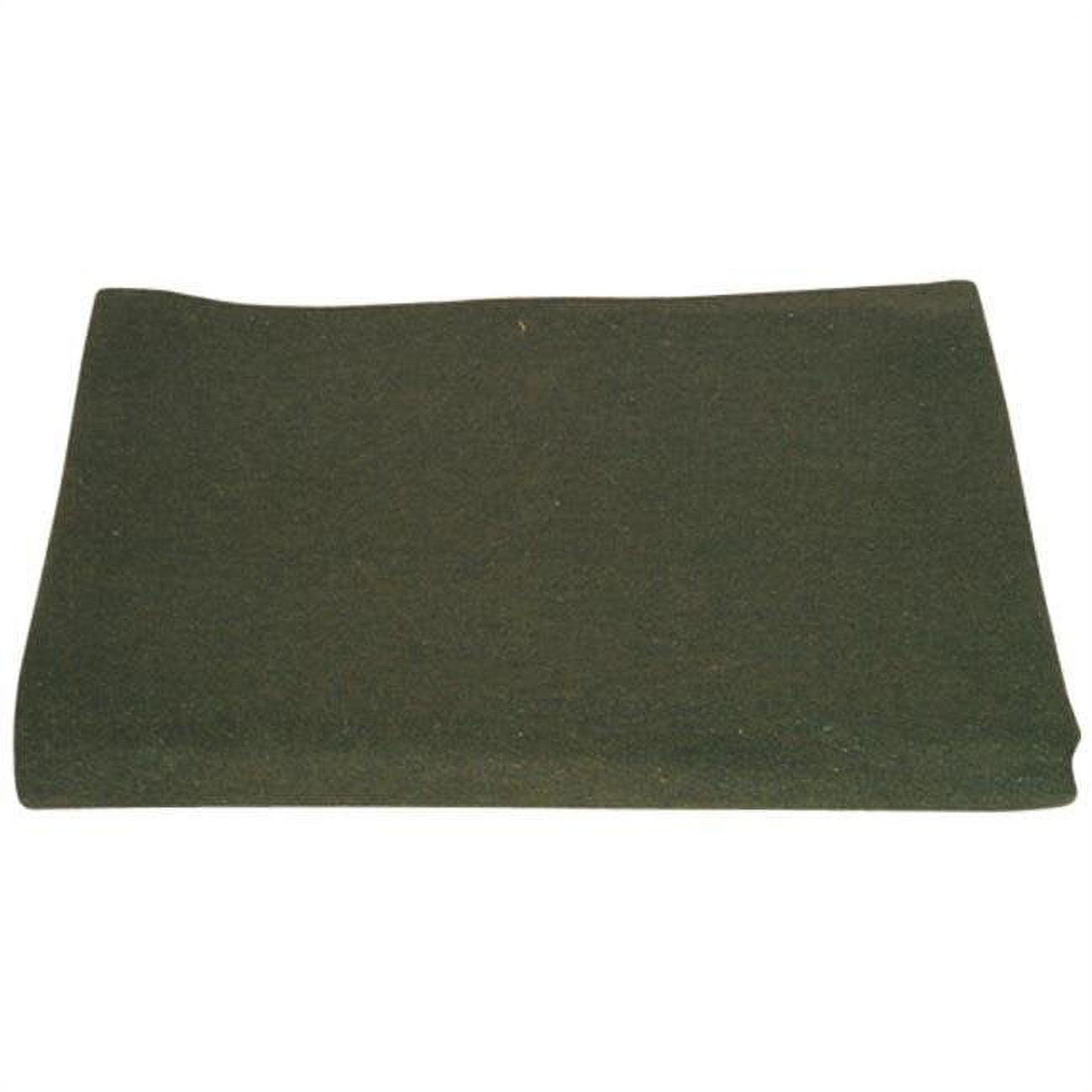 Olive Drab 60'' x 80'' Wool-Synthetic Blend Camp Blanket