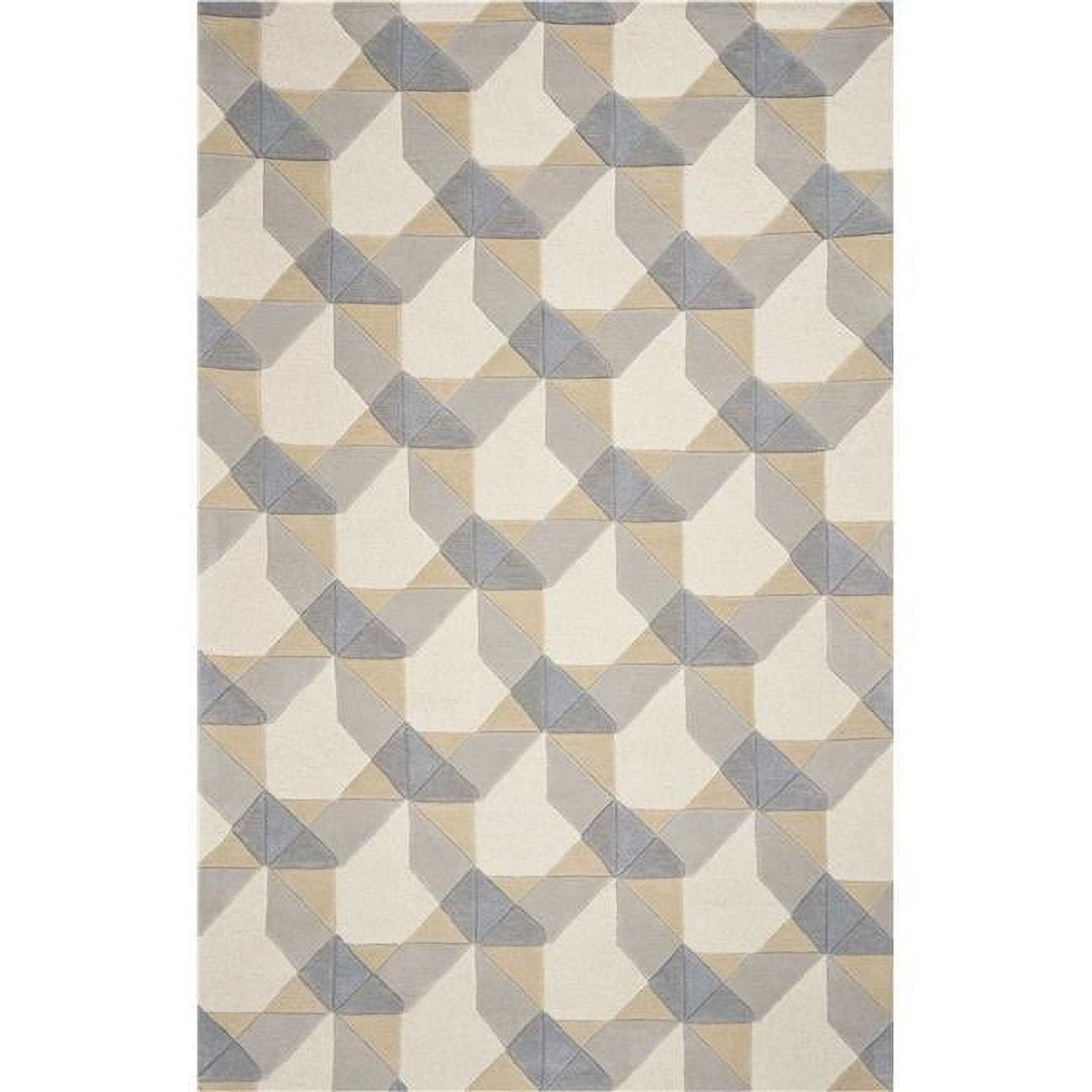 Wool Ivory & Grey Area Rug - 8 ft. x 10 ft. 6 in.
