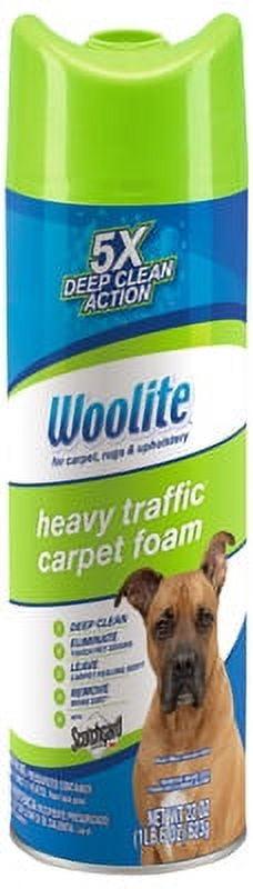 Woolite Heavy Traffic Carpet Foam Cleaner with Scotchgard, 22 Oz