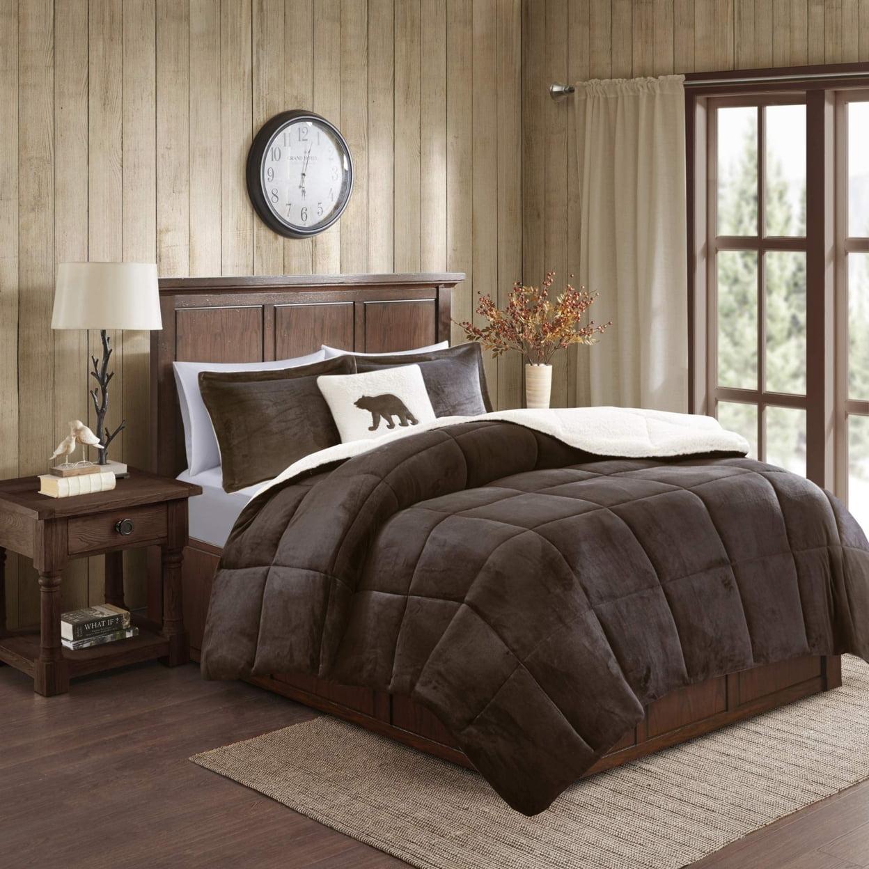Woolrich Woolrich Alton Plush to Sherpa Down Alternative Comforter Set