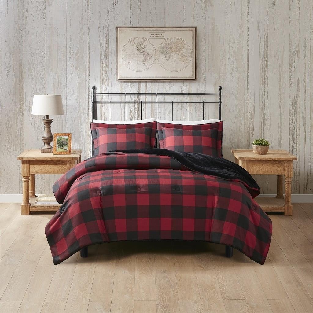 Woolrich Woolrich Bernston Faux Wool to Faux Fur Down Alternative Comforter Set