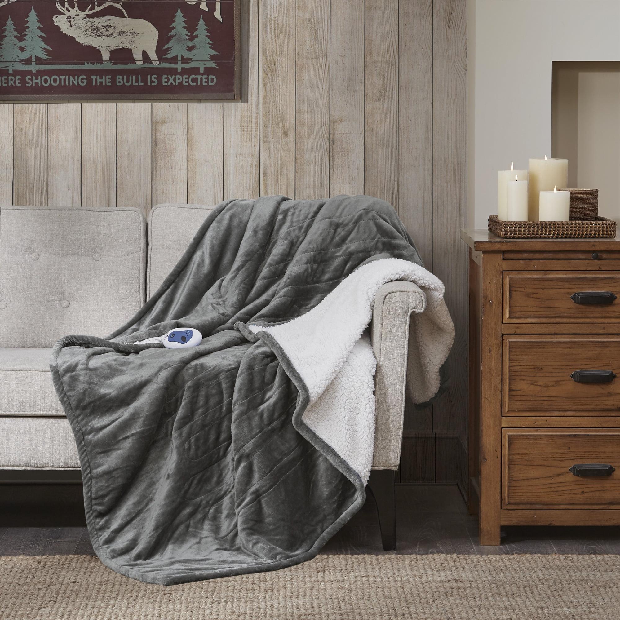 Woolrich Heated Plush to Berber Throw