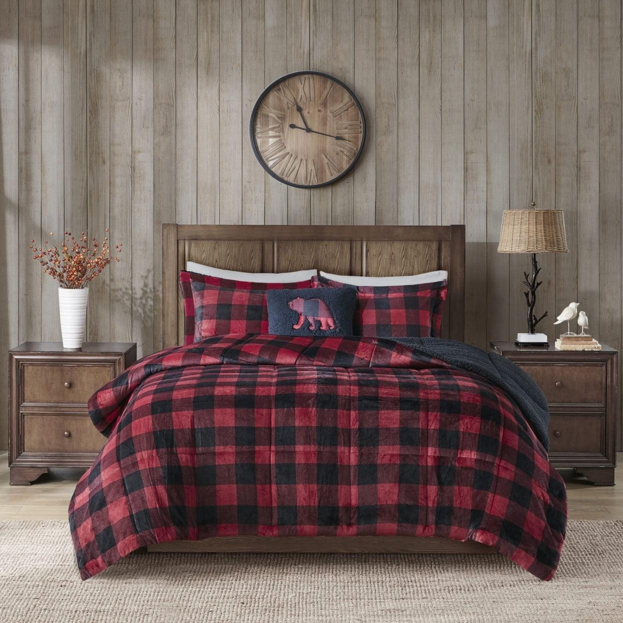 Woolrich Alton Plush to Faux Shearling Down Alternative Comforter Set