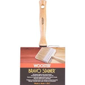 Wooster F5116 5-1/2" Bravo Stainer White China Bristle Brush