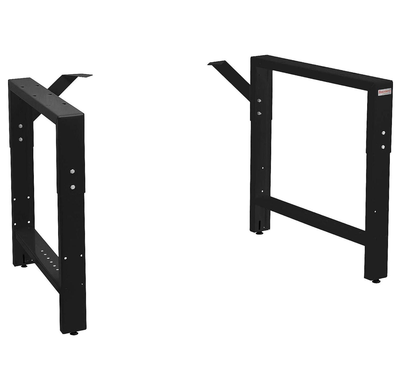 Adjustable Black Powder Coated Workbench Frame 20" Depth